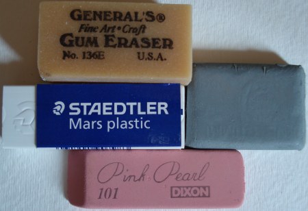 Vintage Artist Erasers With Original Box-eberhard Faber. 